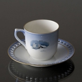 Wiberg Christmas Service, cup and saucer, pixie and fox, Bing & Grondahl no. 3501305