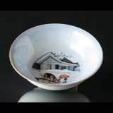 Wiberg Christmas Service, bowl with pixie and dog no. 3502574