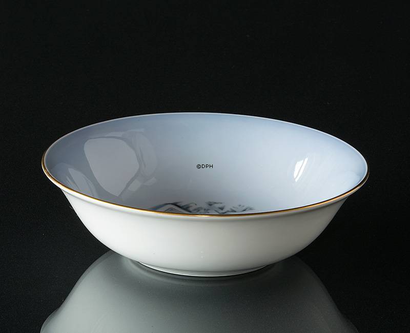 Wiberg Juleservice, skål med nisse og hund nr. 3502574