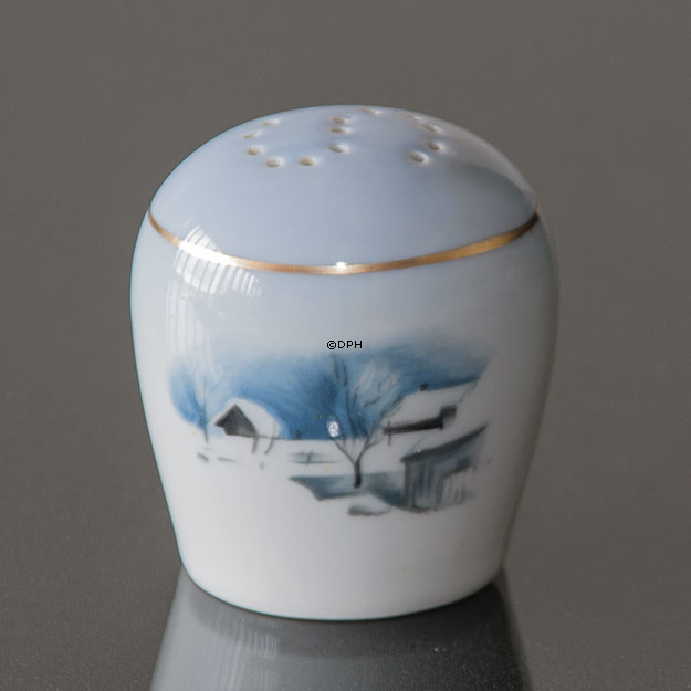 Wiberg Juleservice, saltbøsse med landskab nr. 3506541