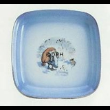 Wiberg Christmas Service, square cake dish with pixie and mouse no. 3507304