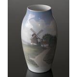 Vase with Mill Scenery, Royal Copenhagen No. 8695-243 or 740