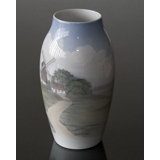 Vase mit Mühlenlandschaft, Royal Copenhagen Nr. 8695-243 oder 740