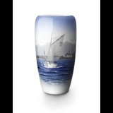 Vase with seascape, Royal Copenhagen no. 735