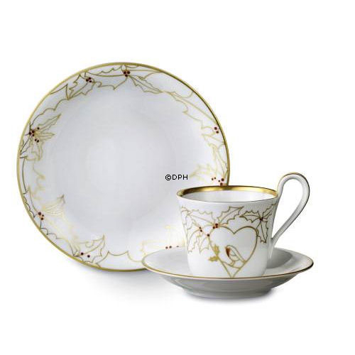 2008 Royal Copenhagen Julekop m/kagetallerken og underkop, sæt