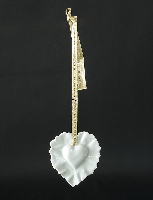 Violise Lunn, Porcelænshjerte hvidt, Royal Copenhagen