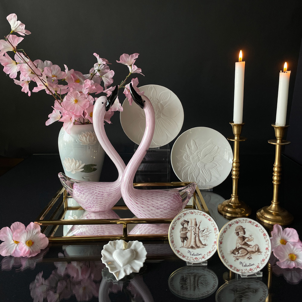 Violise Lunn, Porcelænshjerte hvidt, Royal Copenhagen