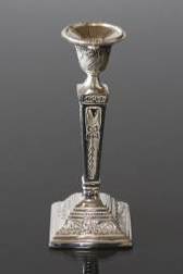 Candlestick with silver plating