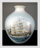 Windjammer ship vase Bing & Grondahl B&G