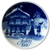 Porsgrund Christmas Plate 1980