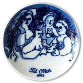 Porsgrund Mother's Day Plate 1983