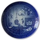 Sven Vestergaard - Christmas days, 2015 Royal Copenhagen Christmas plate