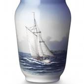 Vase med marine motiv, Royal Copenhagen nr. 2842-3604