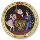 Royal Copenhagen, Herzen des Weihnachten Serie Teller 2009, Honigherzen zu Weihnachten