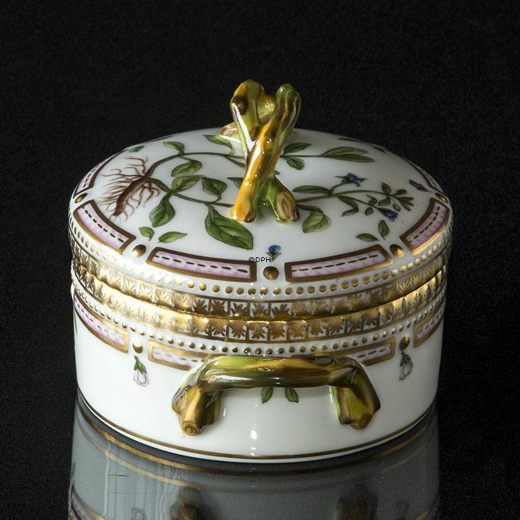 Flora Danica skål med låg Royal Copenhagen