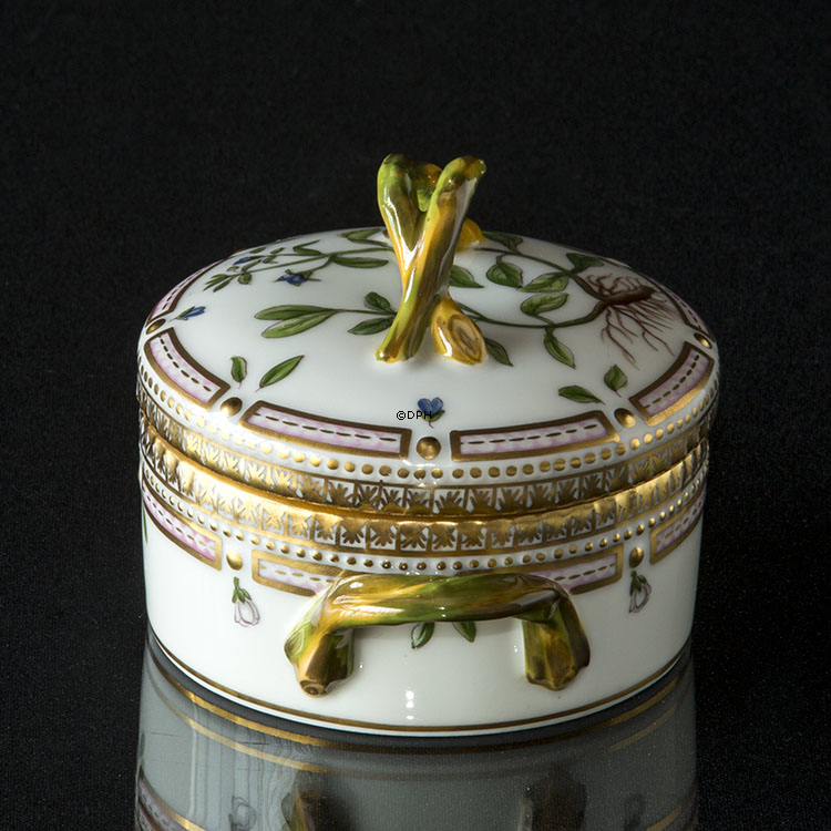 Flora Danica skål med låg Royal Copenhagen