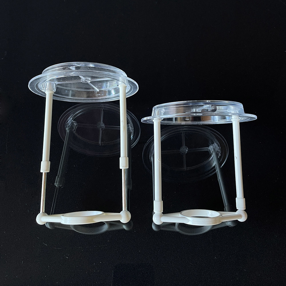 Skærmstativ/Skærmholder (til gamle E27 fatninger UDEN omløbsringe - ø34 mm) Lavt (Bruges når et alm. stativ får skærmen til at side for højt)