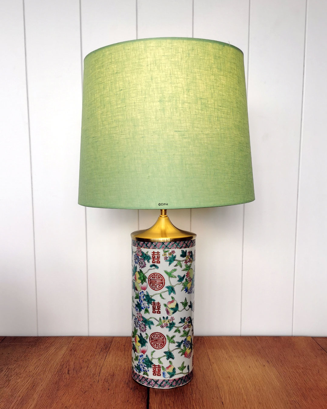 Gamle Kinesiske Hatstands Lamper PAR (2stk)  (med NY elektriksmontering)