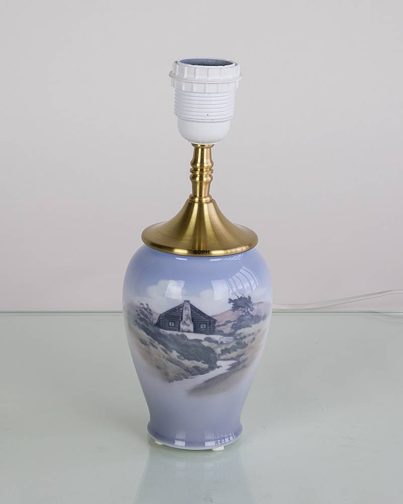 Drejet messing afstandsstykke til montering af bordlamper, passer til 10mm nippelrør