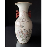 Rund kinesisk semiantik vase