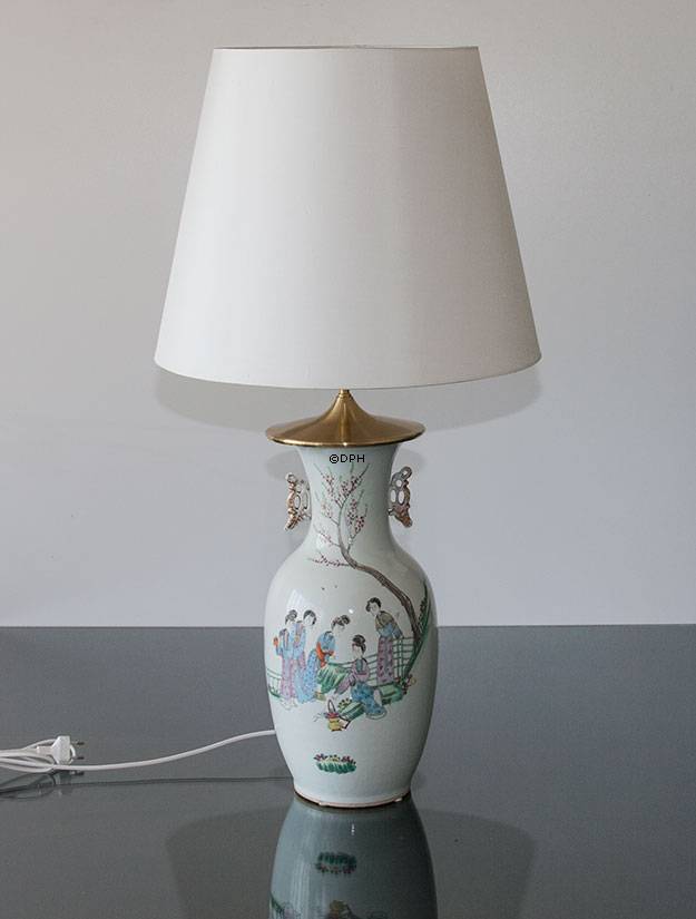 Kinesisk bordlampe, semiantik