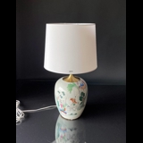 Kinesisk bojanlampe - semiantik bordlampe med ny montering
