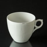 White Plain, coffee cup WITHOUR saucer, capacity 17 cl, Royal Copenhagen