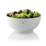 Hvid Riflet, salatskål, indhold 310 cl., Royal Copenhagen