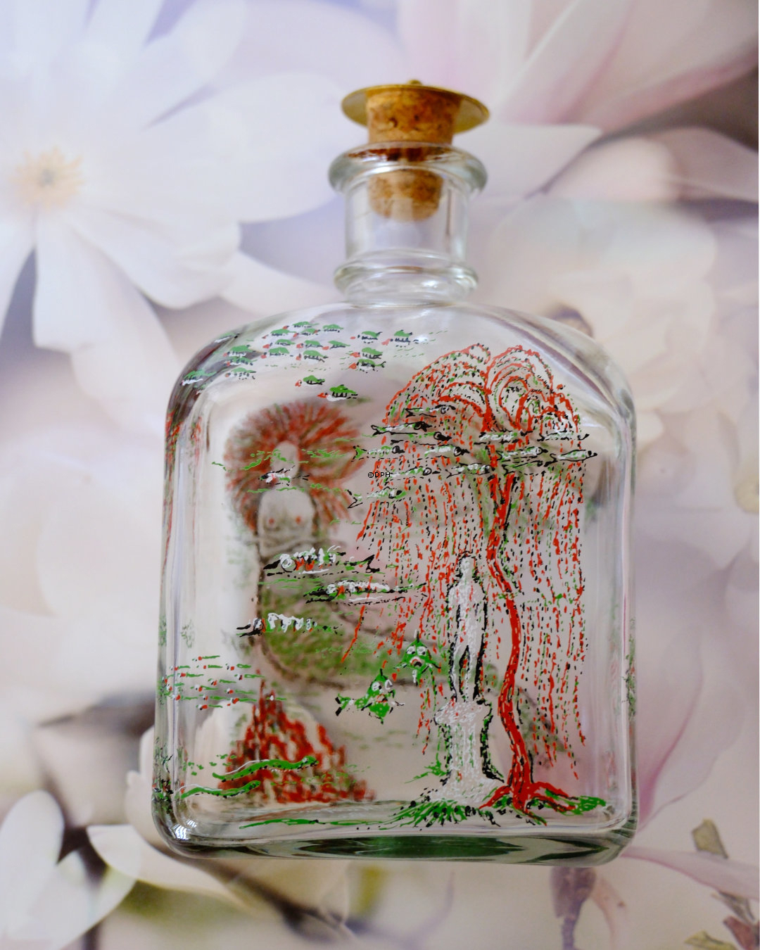 Holmegaard H. C. Andersen flasken med "Den lille Havfrue"