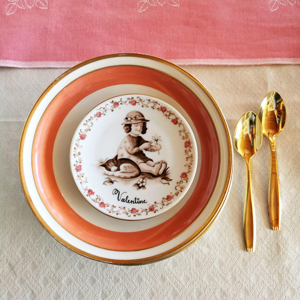 Valentine plaquette, Pige, Royal Copenhagen