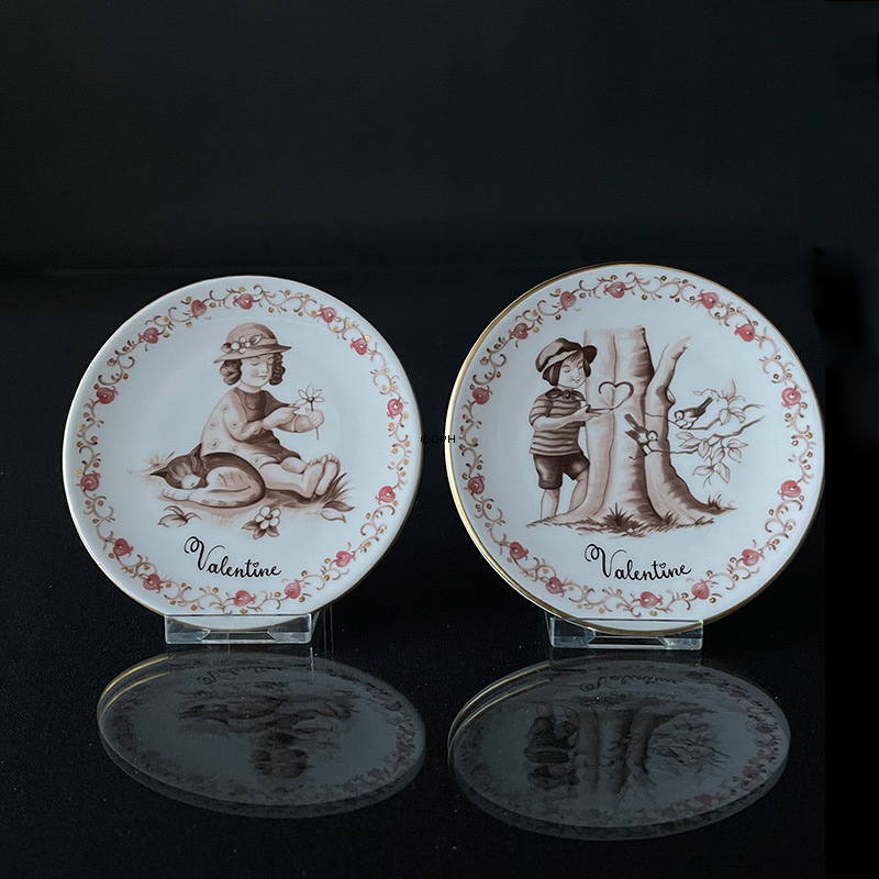 Valentine plaquette, Pige, Royal Copenhagen
