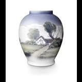 Vase with landscape limited 3 of 5, Royal Copenhagen no. 808