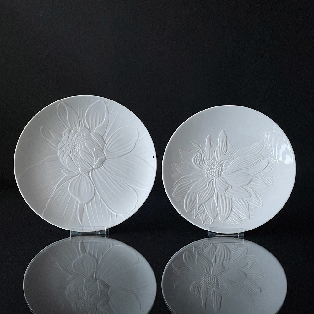 The Art of Giving Flowers, platte med relief, 'Snow Top', Royal Copenhagen