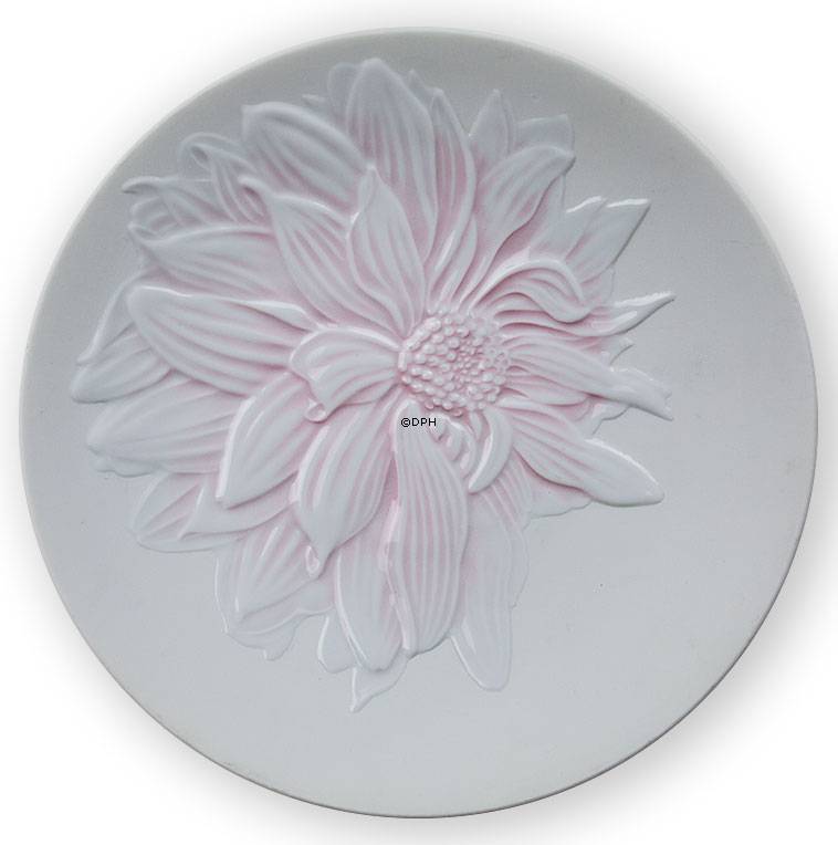 The Art of Giving Flowers, platte med pink relief, 'Pink Attraction', Royal Copenhagen