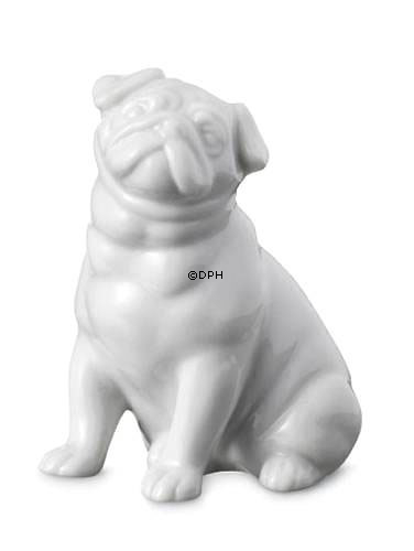 Mops, Royal Copenhagen hunde figur nr. 041