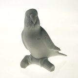 Budgerigar, parakeet in white, Royal Copenhagen bird figurine no. 457