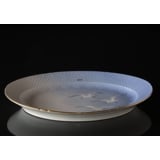 Seagull Service with gold, serving dish, large, no. 14 Bing & Grondahl - Royal Copenhagen 46cm