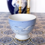 Mågestel med guld, sjælden skylleskål, Bing & Grøndahl nr. 185