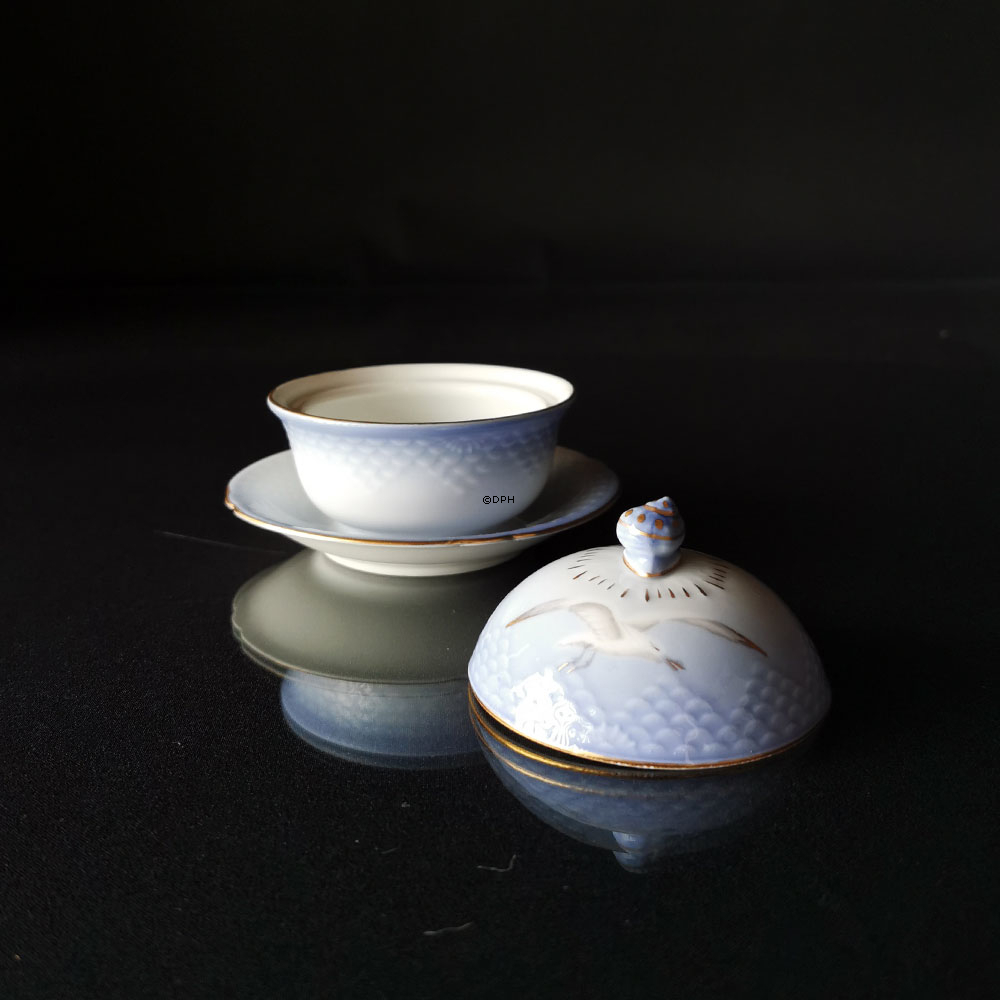 Mågestel med guld, smørskål, Bing & Grøndahl (uden nummer)