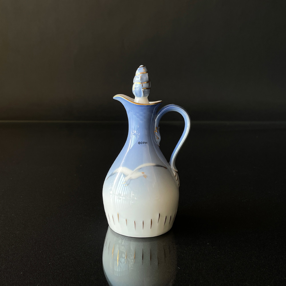 Mågestel med guld, eddikeflakon, Bing & Grøndahl nr. 197