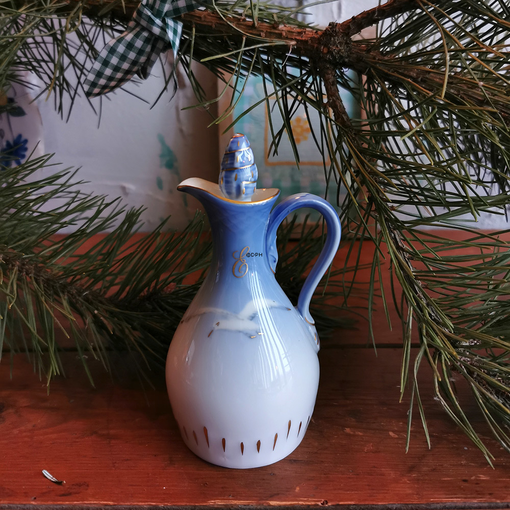 Mågestel med guld, eddikeflakon, Bing & Grøndahl nr. 197