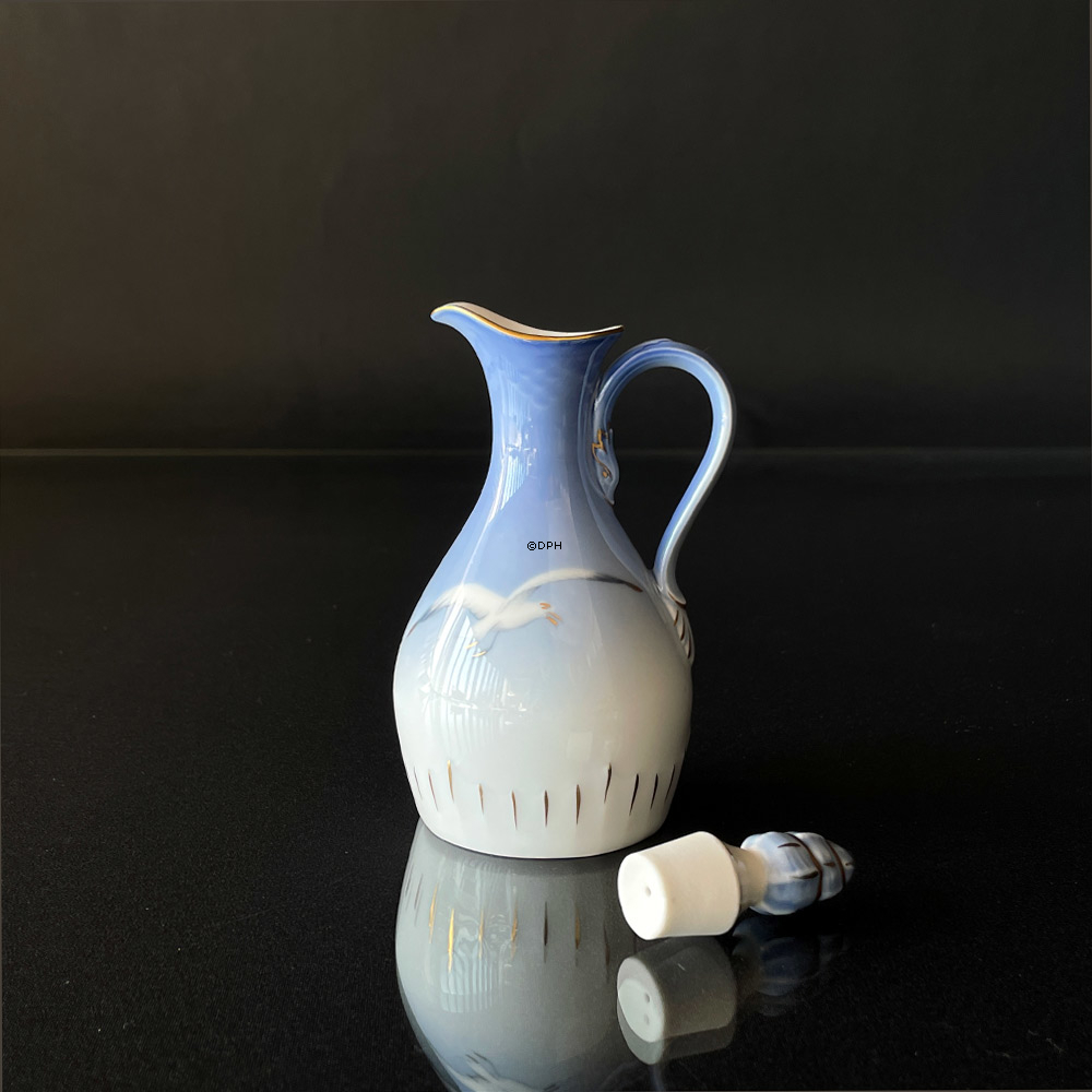 Mågestel med guld, eddikeflakon, Bing & Grøndahl nr. 197