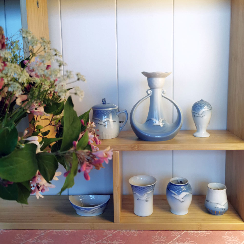 Mågestel UDEN guld, vase 7cm, Bing & Grøndahl nr. 207 eller 672