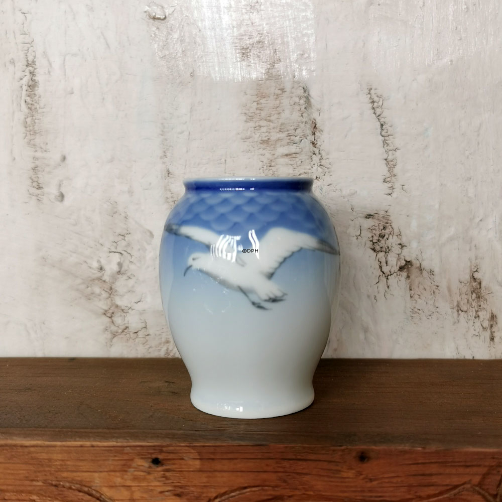 Mågestel UDEN guld, vase 7cm, Bing & Grøndahl nr. 208