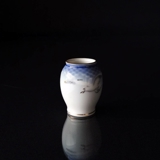 Mågestel med guld, lille vase nr. 208 eller 671