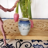 Mågestel med guld, lille vase nr. 208 eller 671