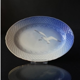Seagull Service with gold, serving dish, medium 25cm, Bing & Grondahl no. 318 or 18