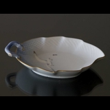 Seagull Service with gold, small leaf shaped pickle dish 19cm, Bing & Grondahl no. 356 or 198