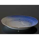 Mågestel med guld, ovalt fad 28cm, Bing & Grøndahl nr. 17 eller 375