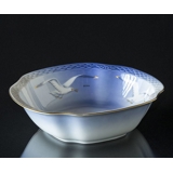 Mågestel med guld, salatskål 23cm, Bing & Grøndahl nr. 43A, eller 575